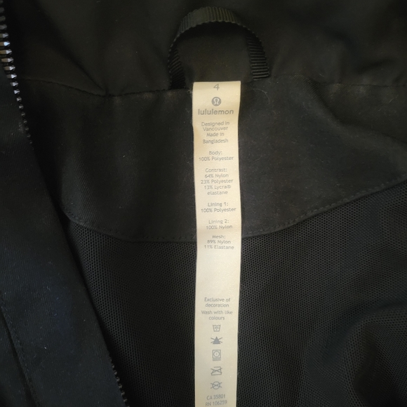 Lululemon Like A Glove Jacket Black Size 4 - Picture 10 of 12